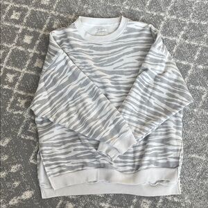 American Eagle Outfitters Gray Zebra Men's Crewneck Sweater